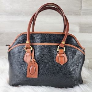 Liz Clyborne  Black and Brown Leather Satchel